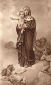 BOUGUEREAU, William-Adolphe, Our Lady of the Angels, 1889, Oil on Canvas, Private Collection
